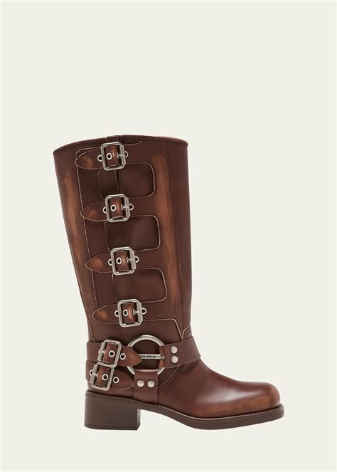 miu miu cowboy boots|miu biker boots.